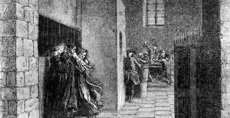 Newgate prison wall