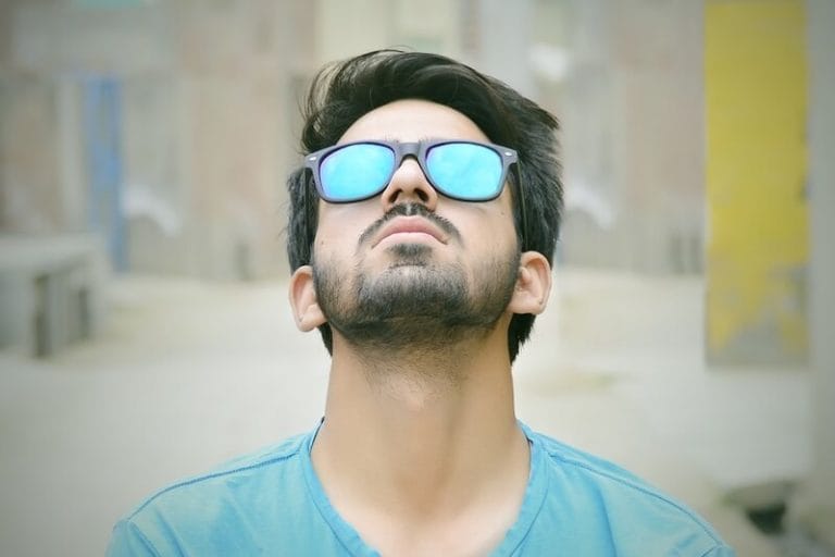 man wearing sunglasses