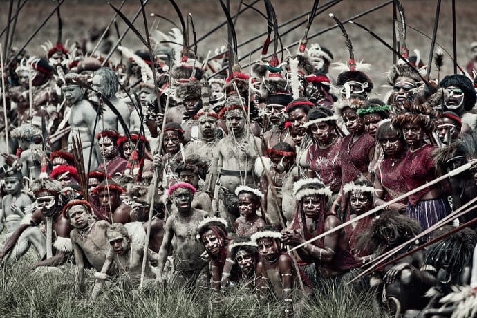 Koroway Dani tribe in Papua, Indonesia